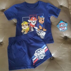 PAW PATROL  Baby Boy 2 Piece Short Set SIZE 12M